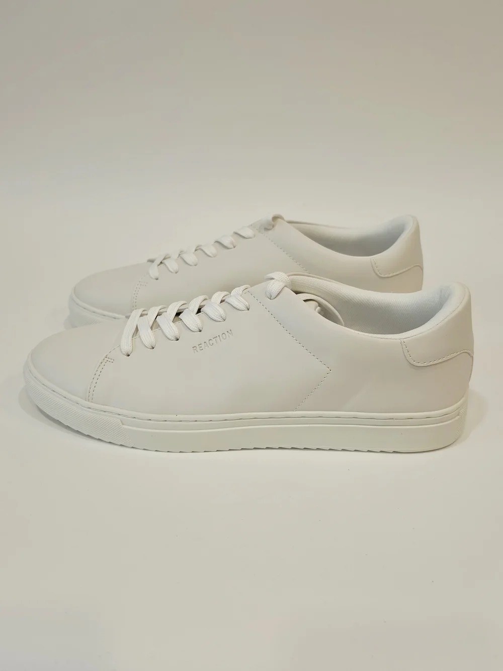 Reaction Kenneth Cole Javon Men's White Low-Top Leather Sneakers US Size 13
